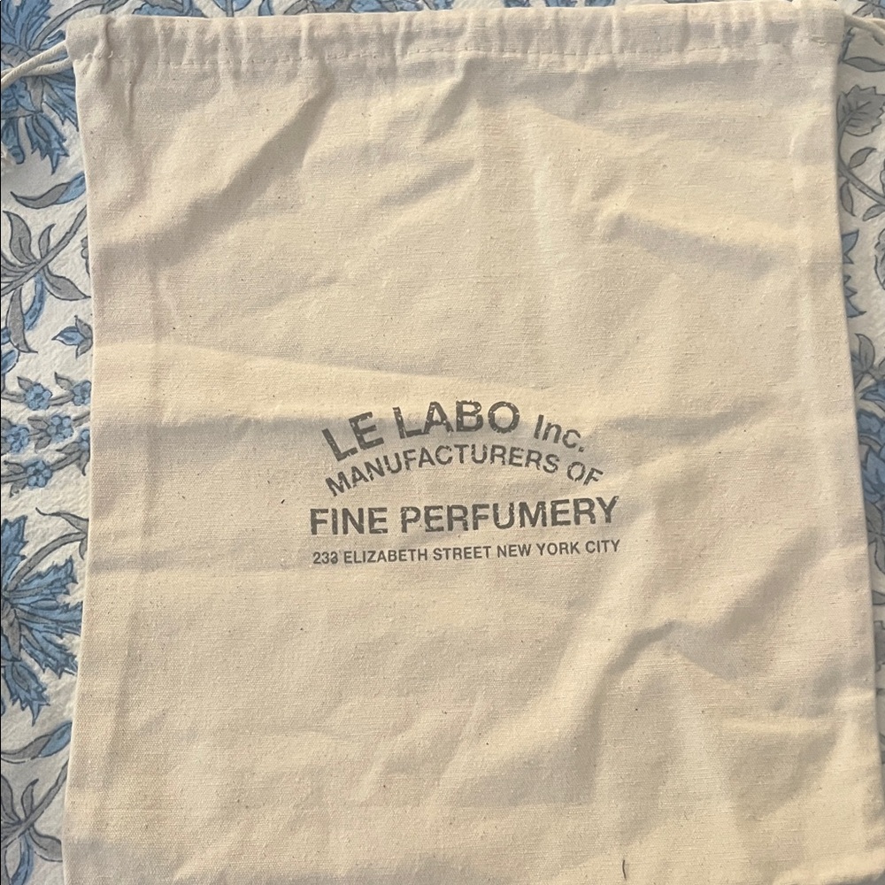 Le Labo Cream Canvas Pouch and Le Labo cloth